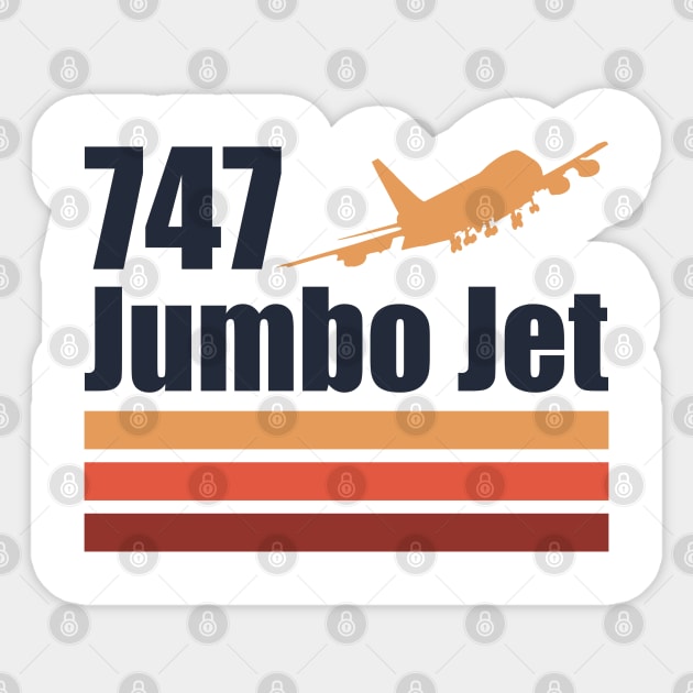 747 Jumbo Jet Sticker by TCP